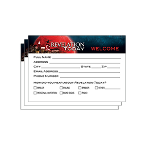 Revelation Today Registration Cards