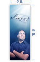 2x5 Vertical Banner